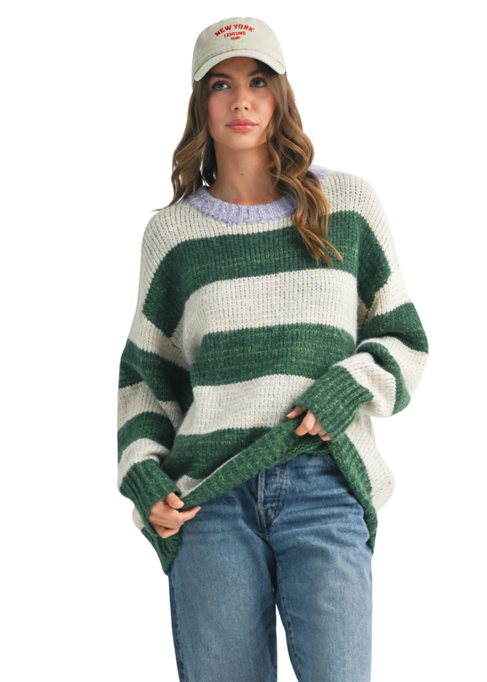 Oversized Striped Sweater