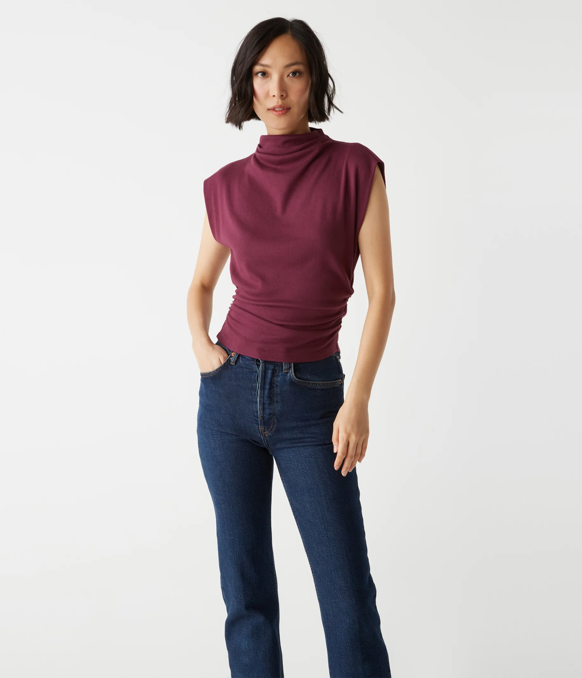 Amara Mock Neck Top