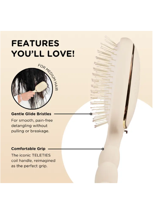 Detangler Hair Brush for Medium Hair - Tan