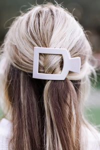 Square Flat Hair Clip Toasted - Medium