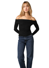 Rebecca Strapless LS Top