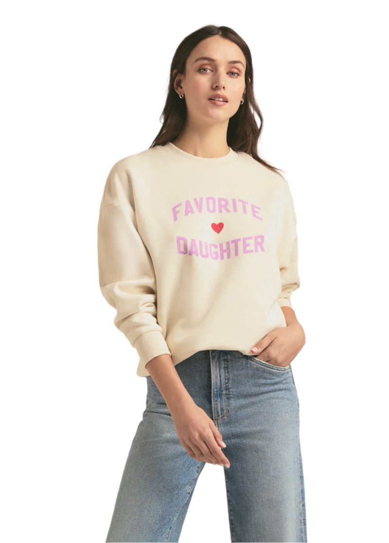 Favorite Daughter Heart Logo Sweatshirt