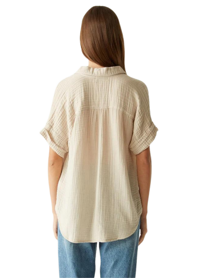 Gigi Popover Double Gauze Top