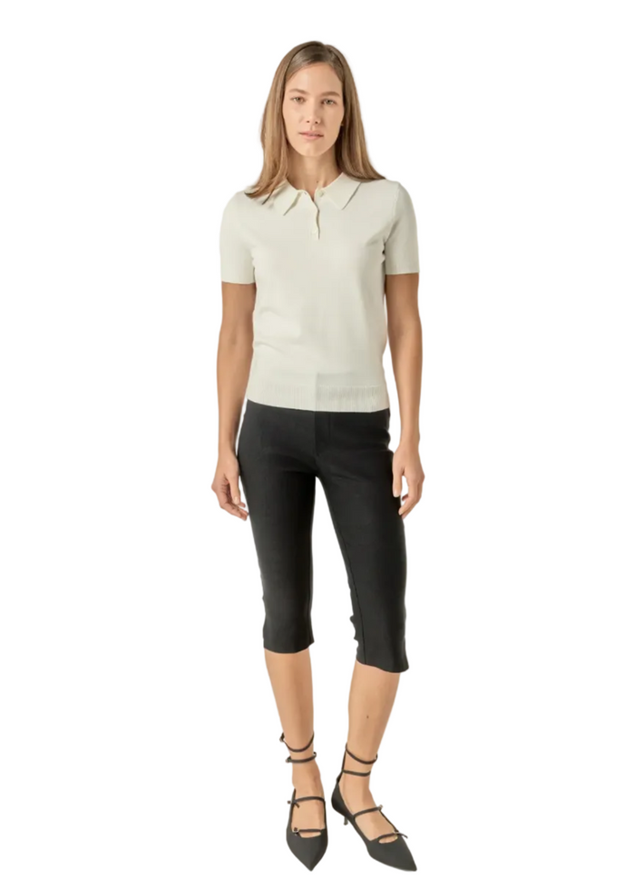 Side Slit Capri Pants