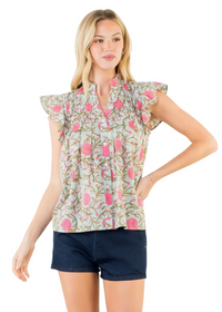 Flutter Sleeve Top