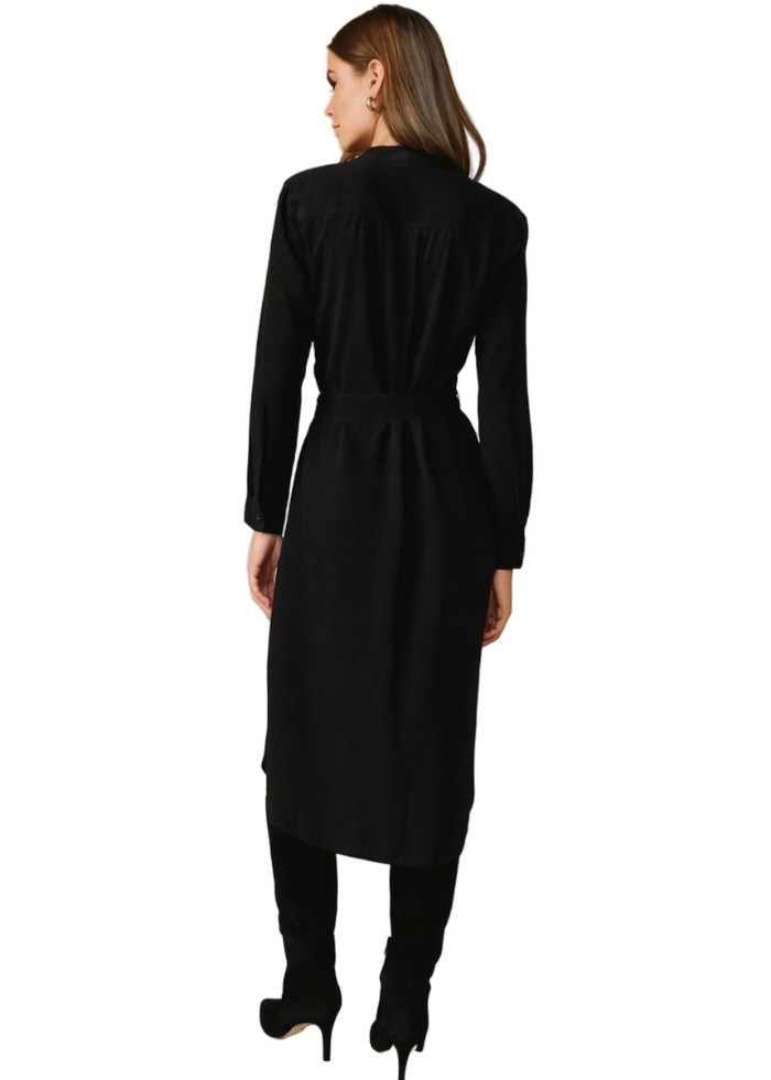 Flowy Hem Maxi Dress - Vintage Black