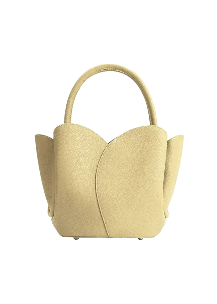 Tulip Vegan Leather Top Handle Bag (with Pouch)