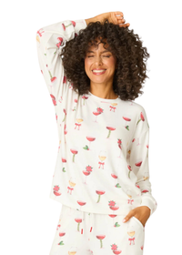 Let's Get Toasty LS PJ Top