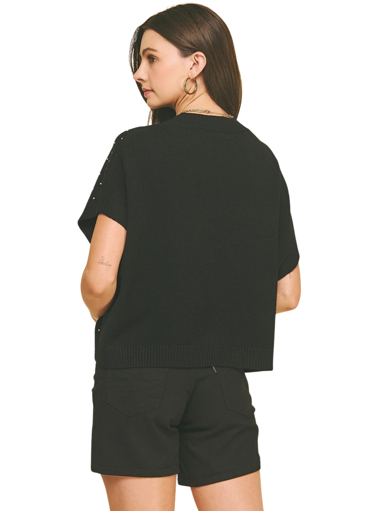 Stone Embroidered Sweater