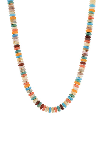 Multi Color Bead Necklace