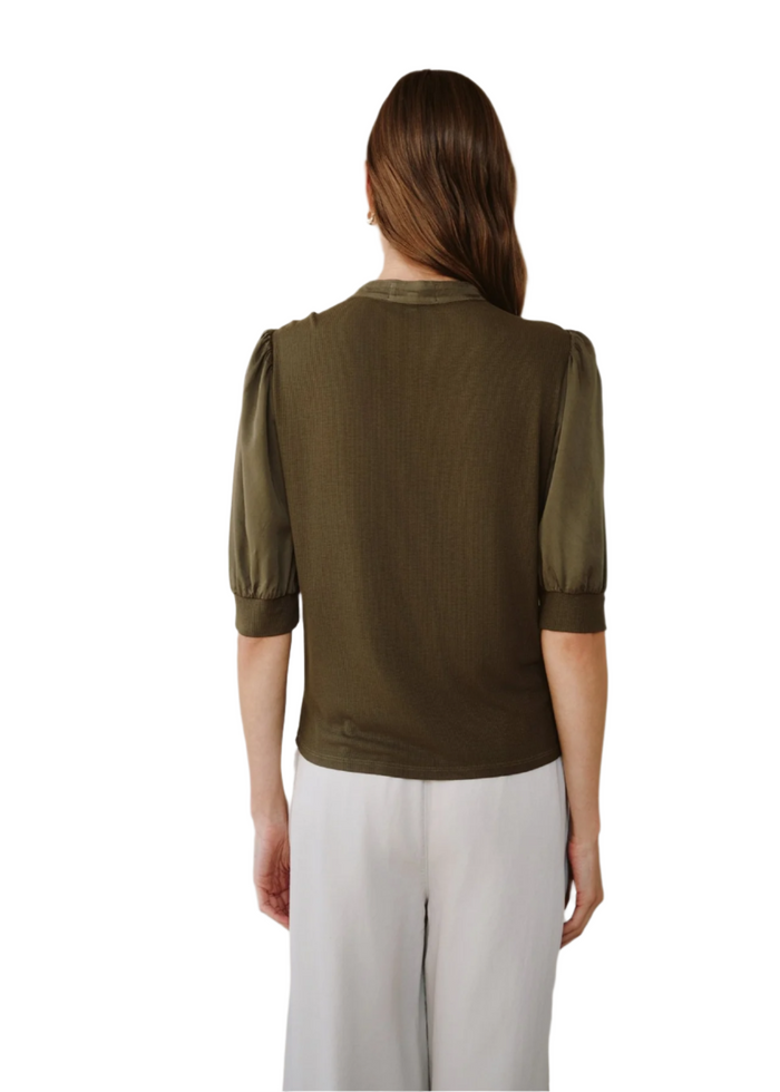 SS Placket Mixed Shirt
