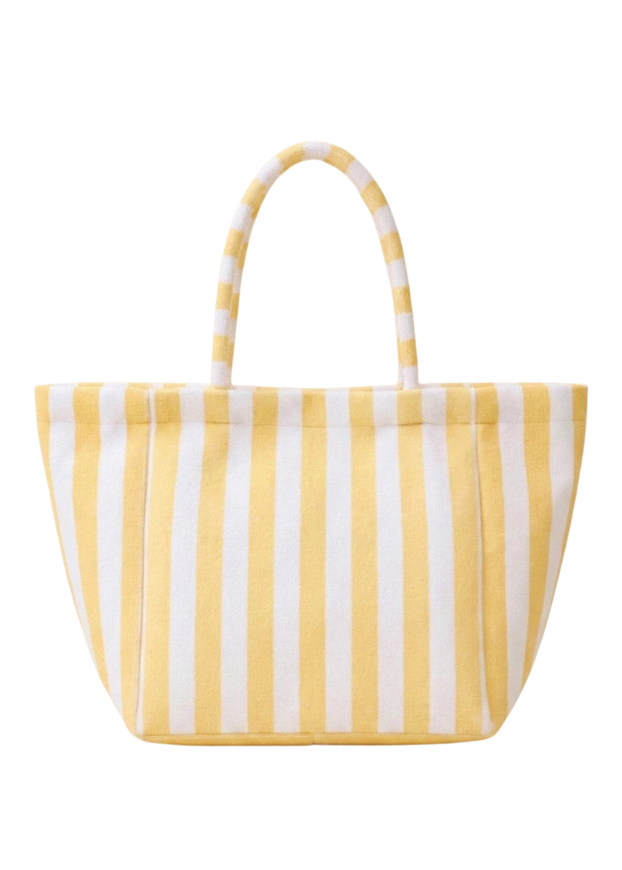 Striped Terry Beach Tote Bag