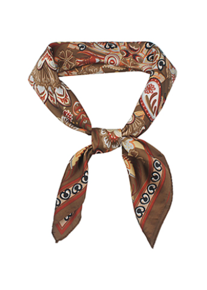 Bohemian Paisley Border Scarf