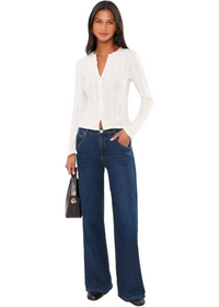 Maya High Rise Fab Ab Wide Leg