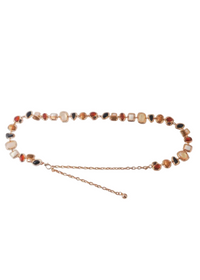 Multicolor Seaside Stone Chain Belt
