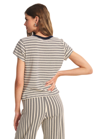 Foster Striped Jersey Top