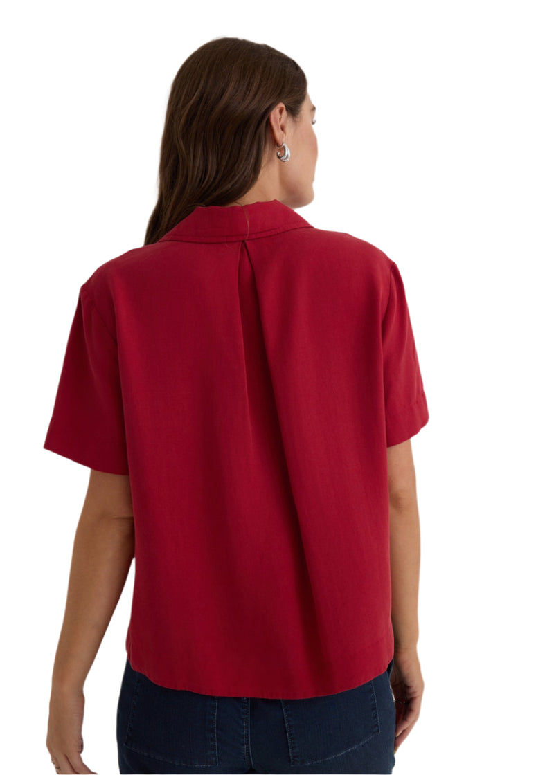 Short Sleeve Flowy Button Down