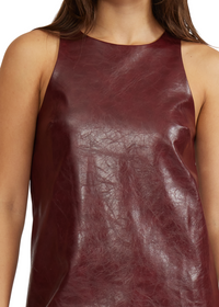 Onyx Faux Leather Dress