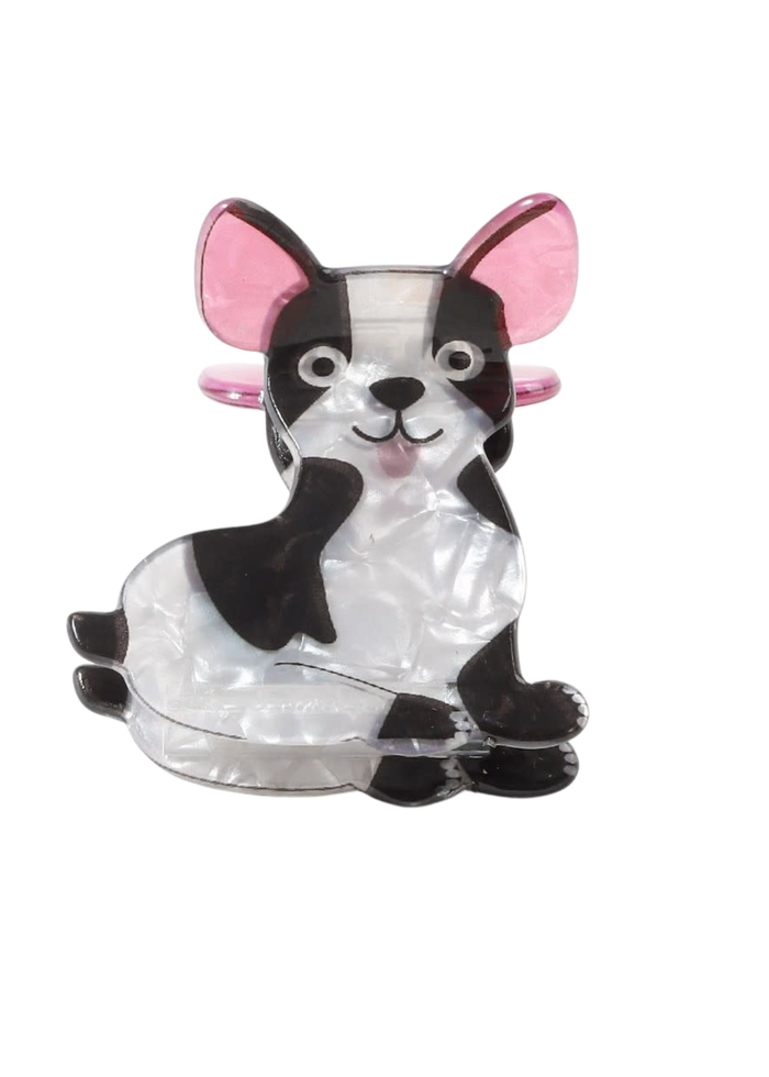 Jumbo Stripe Plaid Oval Hair Claw Clips