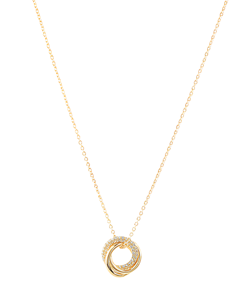 Interlocking Circles Pendant Necklace