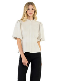 Bubble Sleeve Top