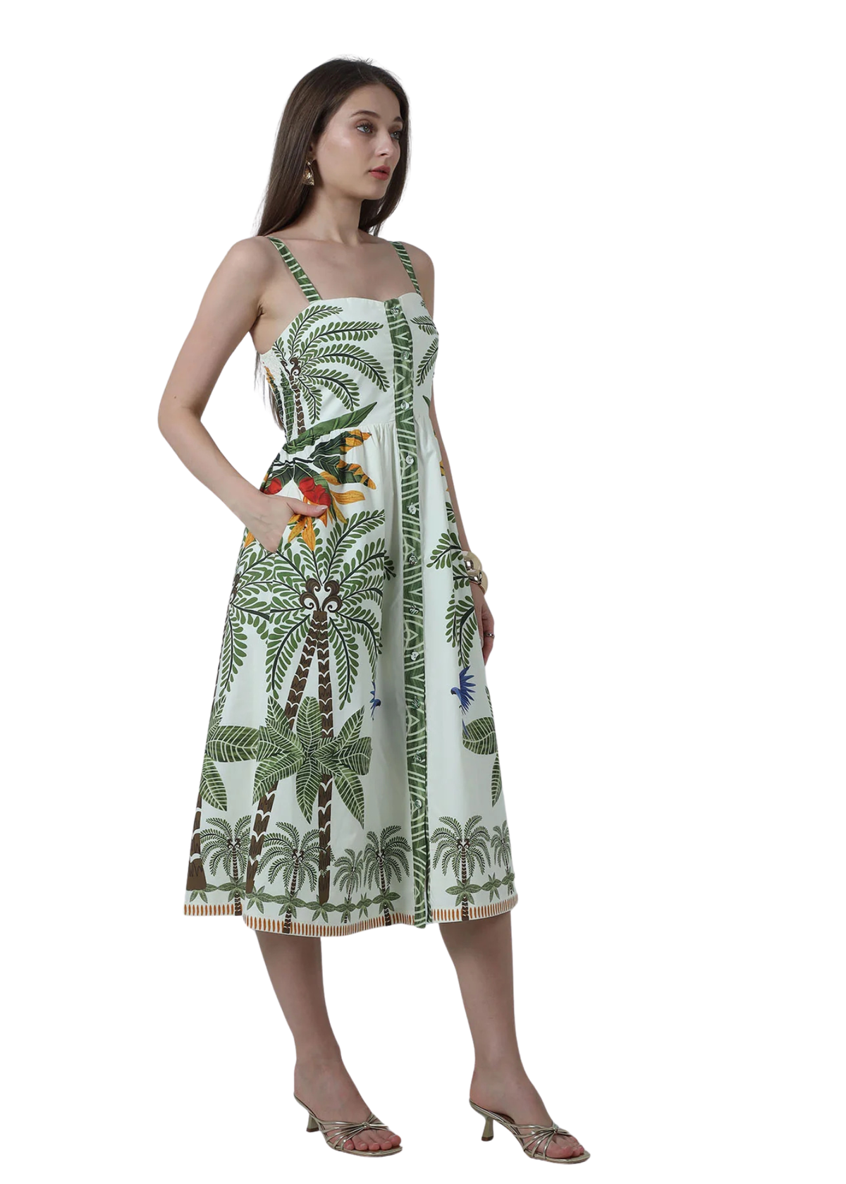 Kennedy Button Up Midi Dress