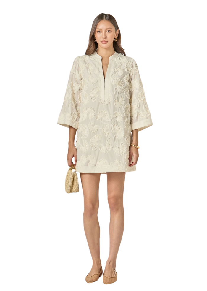 Shell Collar Mini Dress