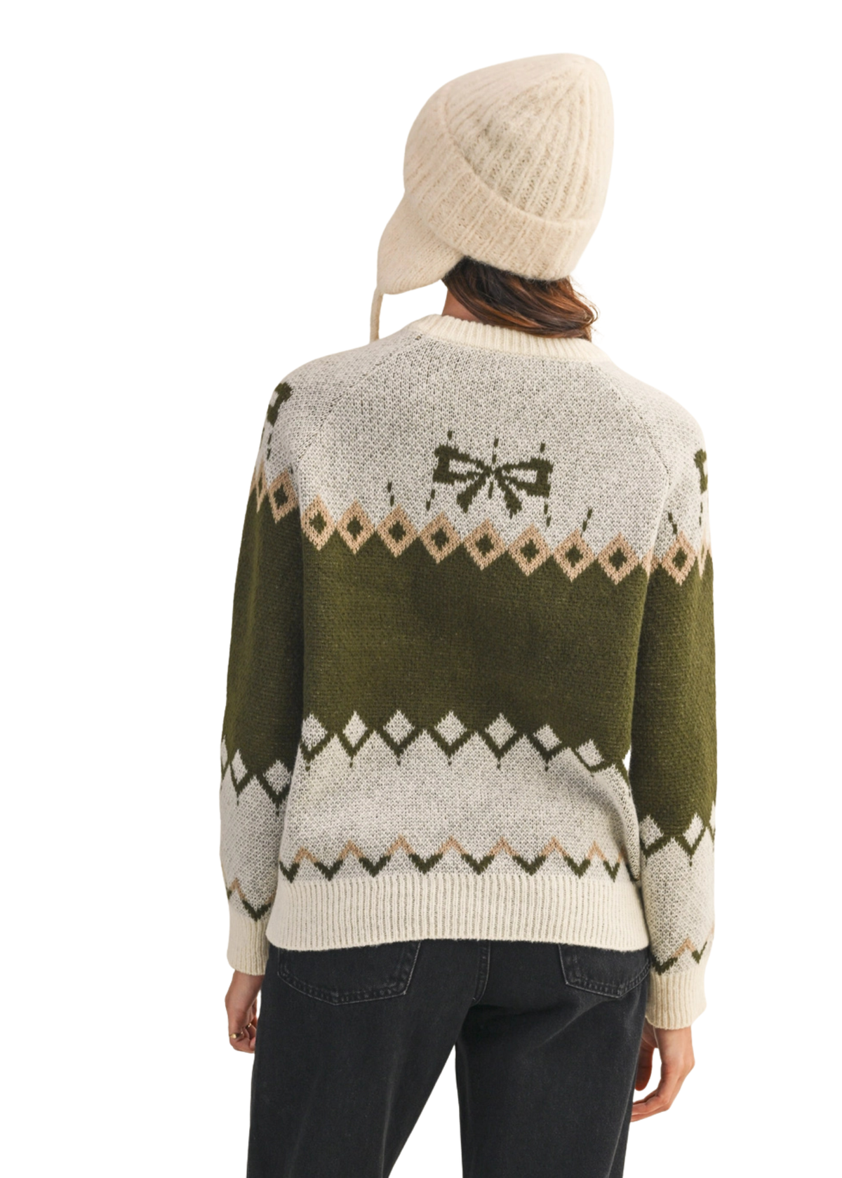 Dog Motif Sweater Pullover