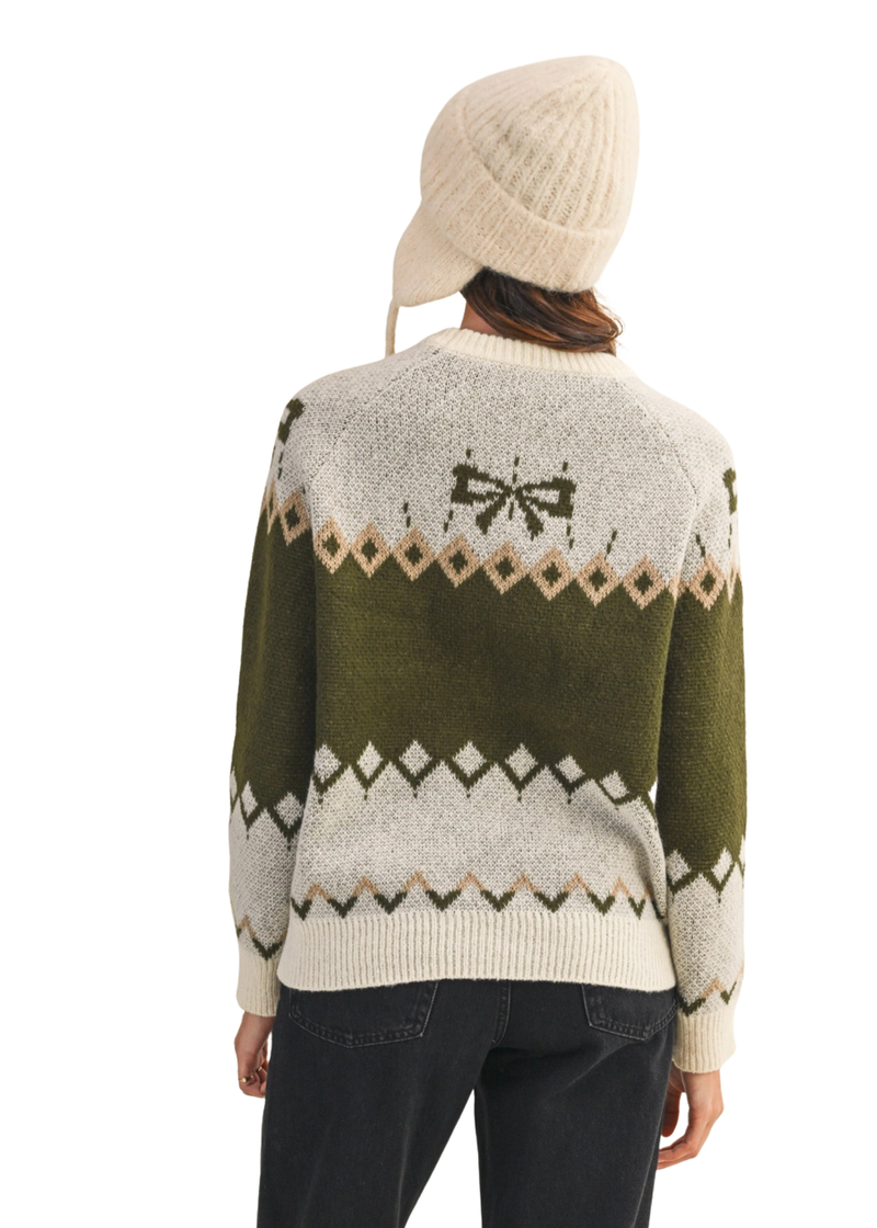 Dog Motif Sweater Pullover