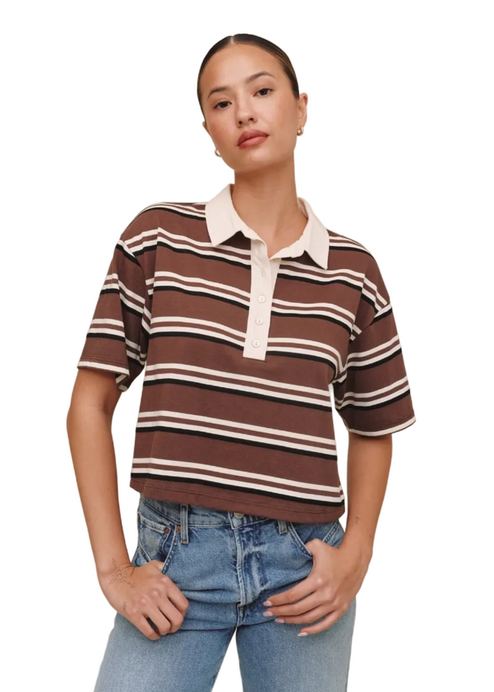 Crop Polo Tee