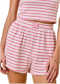 Relaxed Ribbed Lounge Shorts