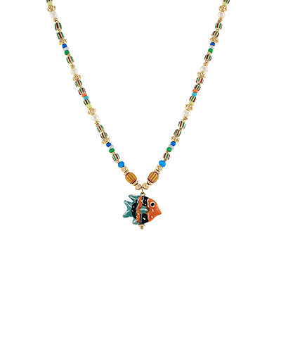 Fish Ceramic Bead Choker