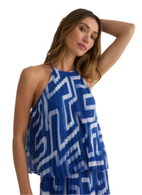 Pleated Halter Top