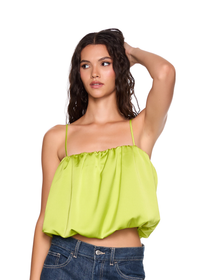 Satin Bubble String Top