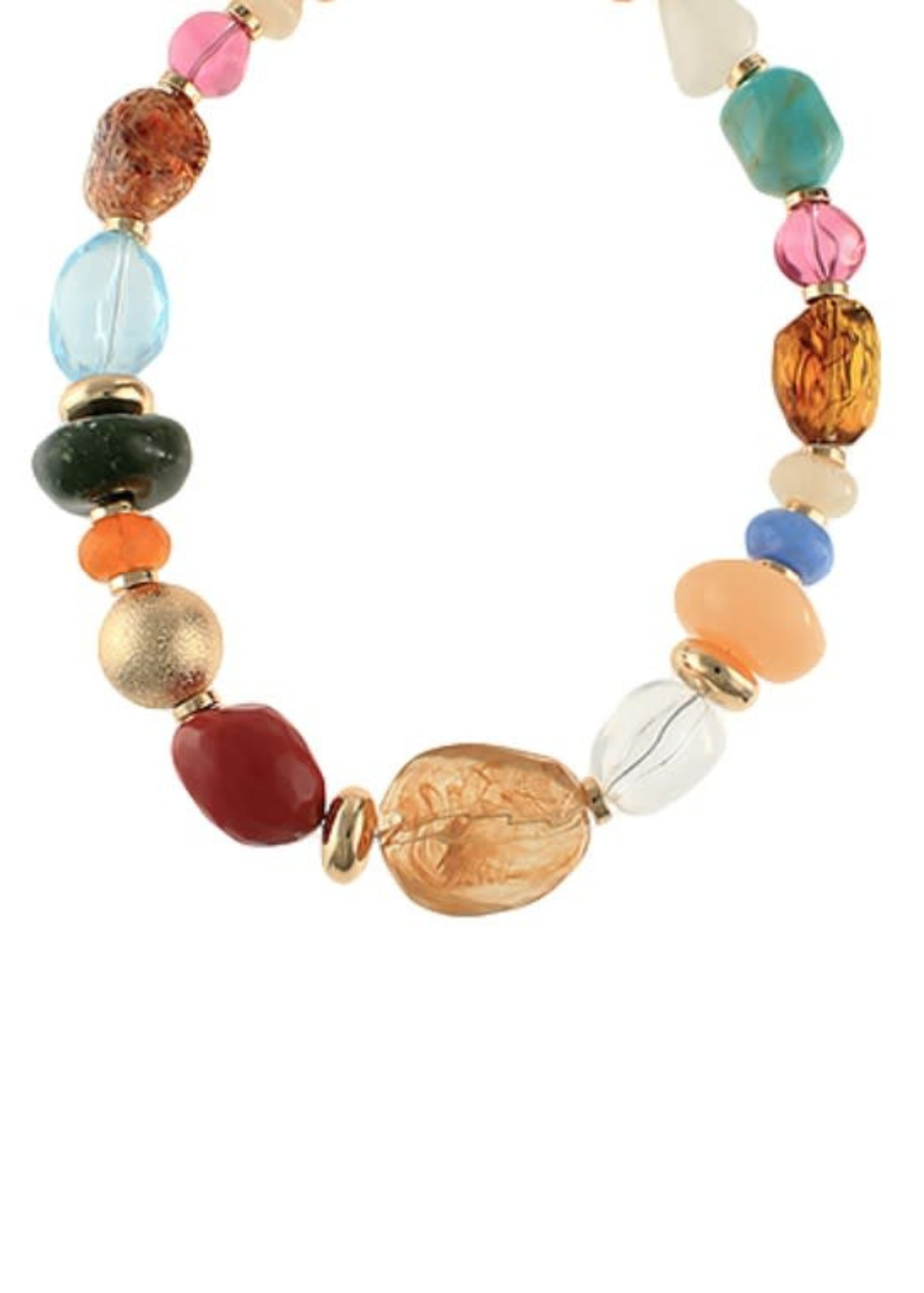Multi Color Stone Necklace