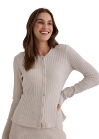 Long Sleeve Cardigan - Moon Stone