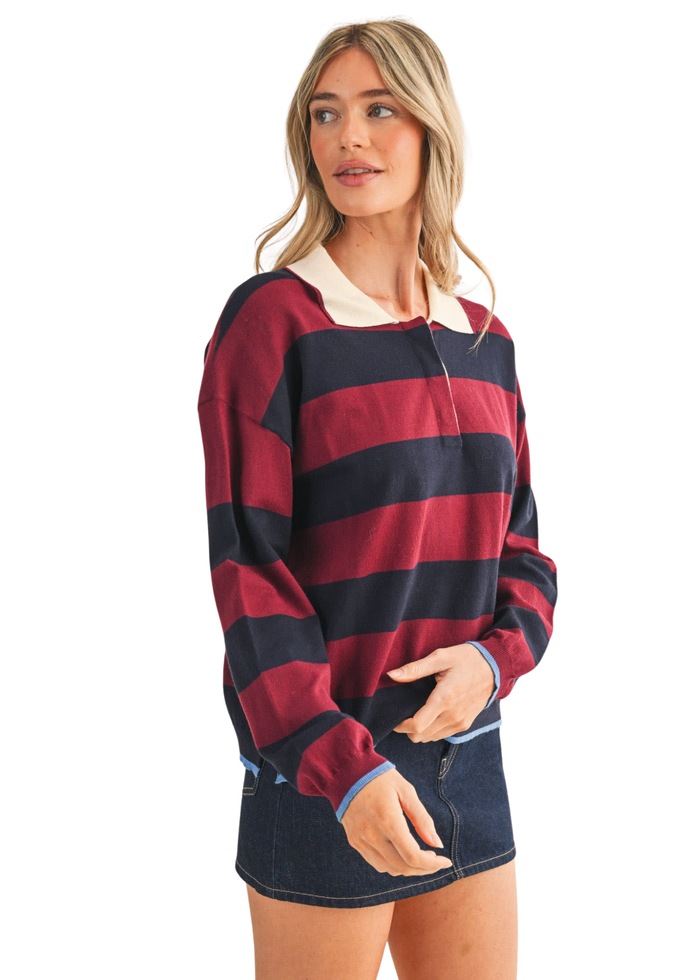 Striped Rugby Sweater