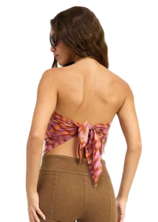 Scarf Top With Baby Hem Finish