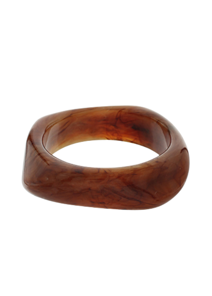 Angled Acrylic Bangle Bracelet