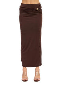 Eva Ruched Maxi Skirt