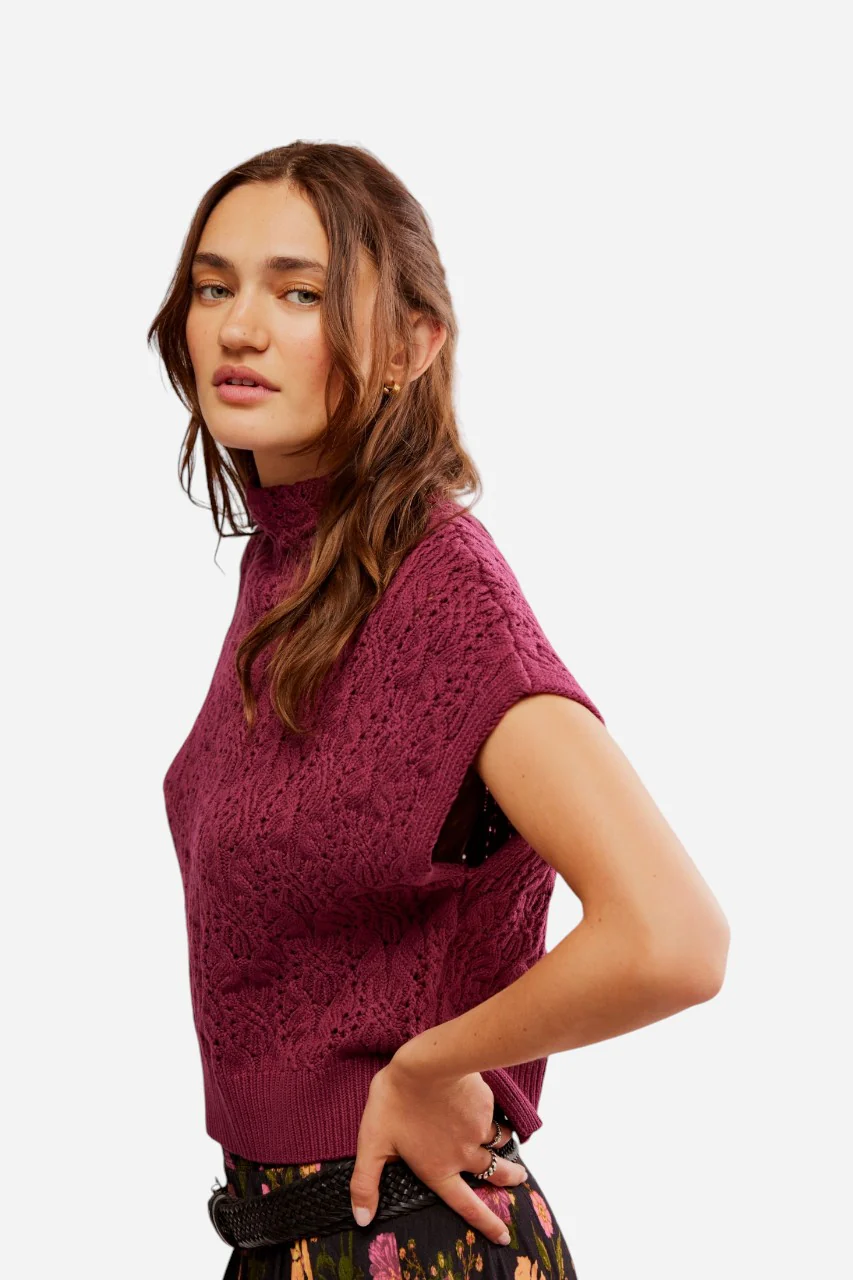 Vickie Mock Neck Sweater