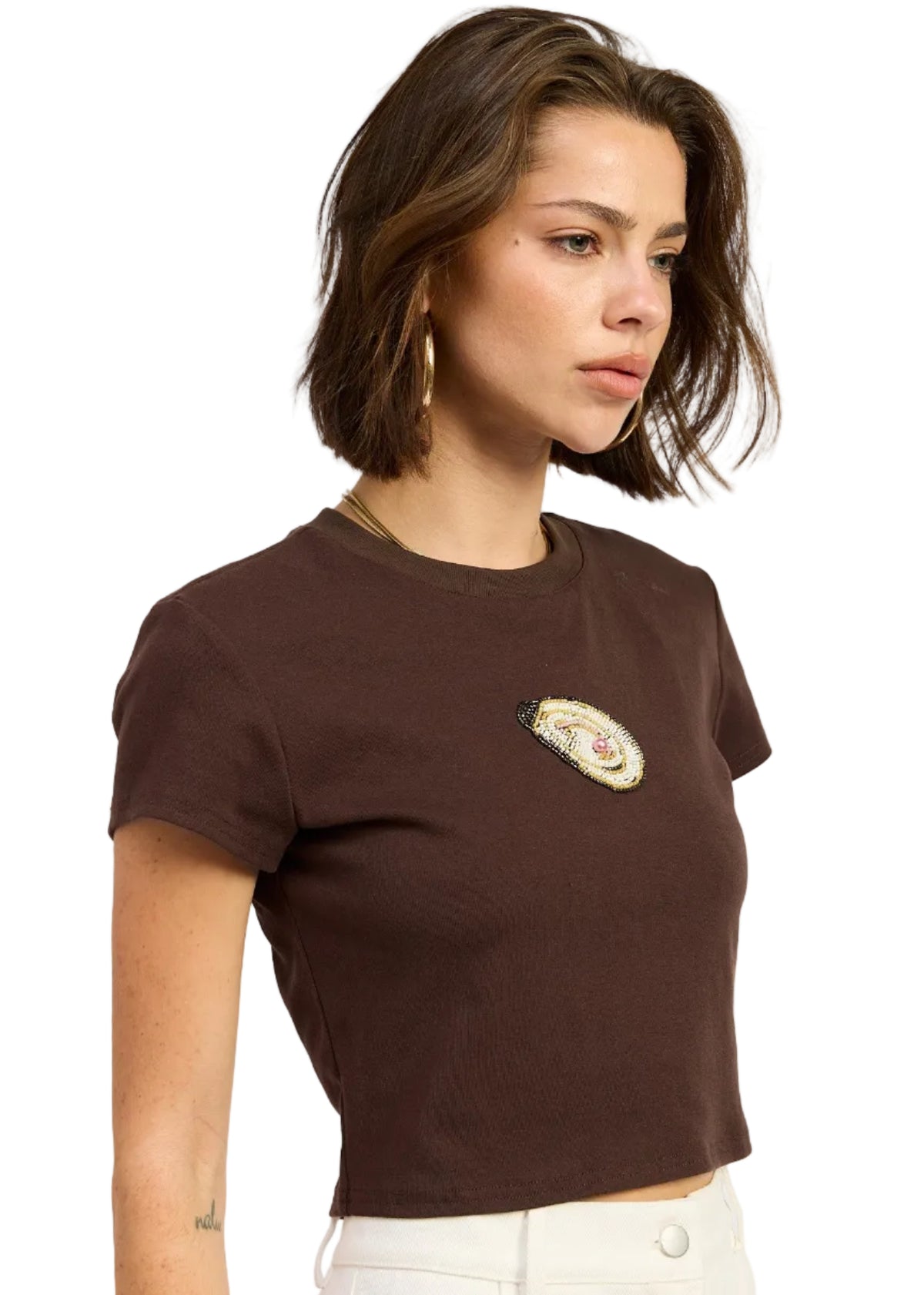 Oyster Bar Beaded Baby Tee