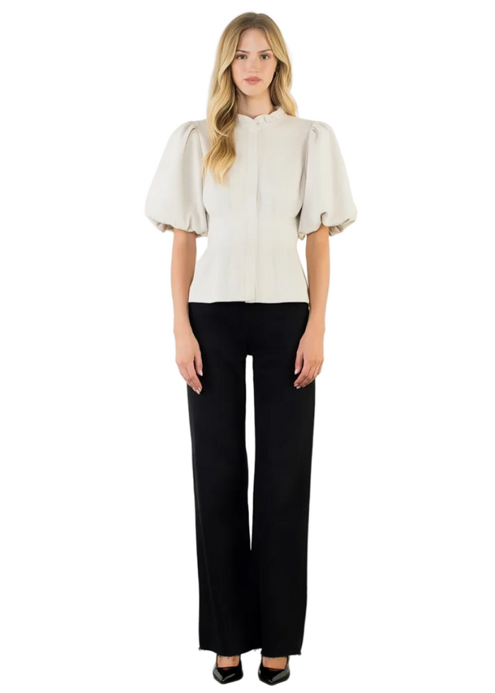 Bubble Sleeve Top