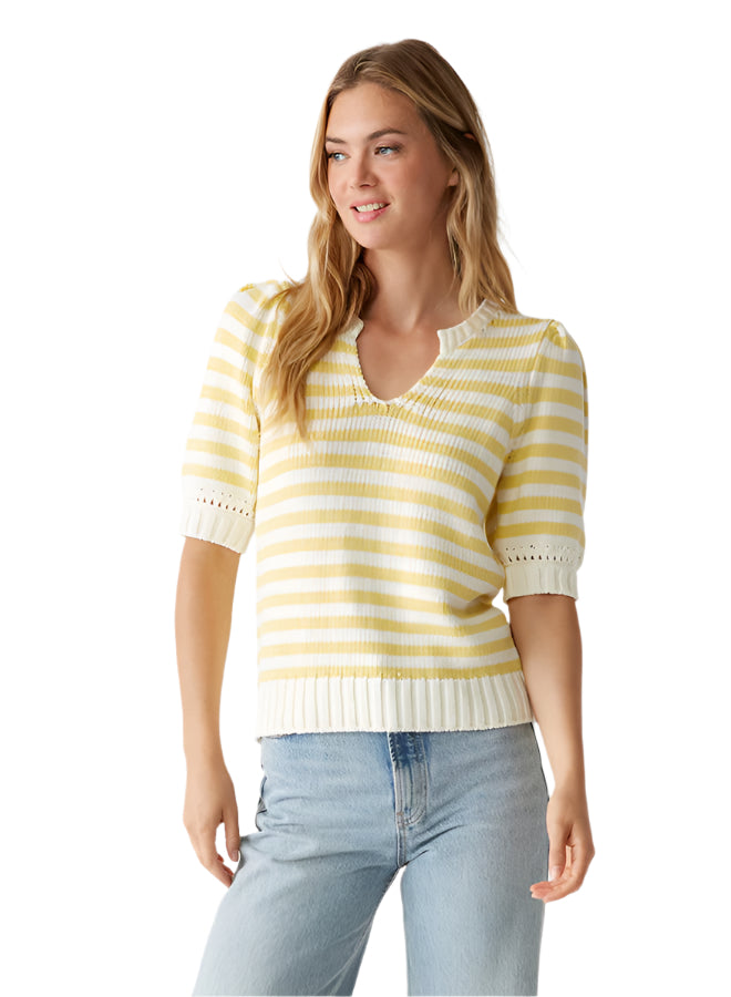 Merle Striped Crew Neck Sweater