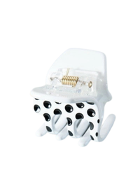 Cellulose Solid Tort Checker Hair Claw Clips