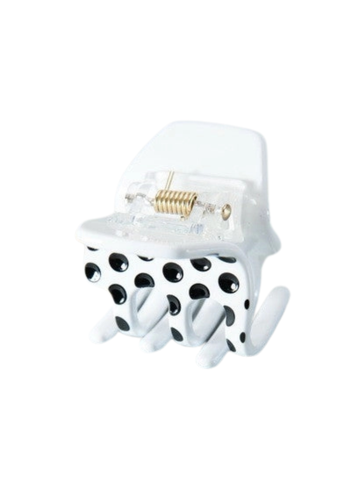 Cellulose Solid Tort Checker Hair Claw Clips