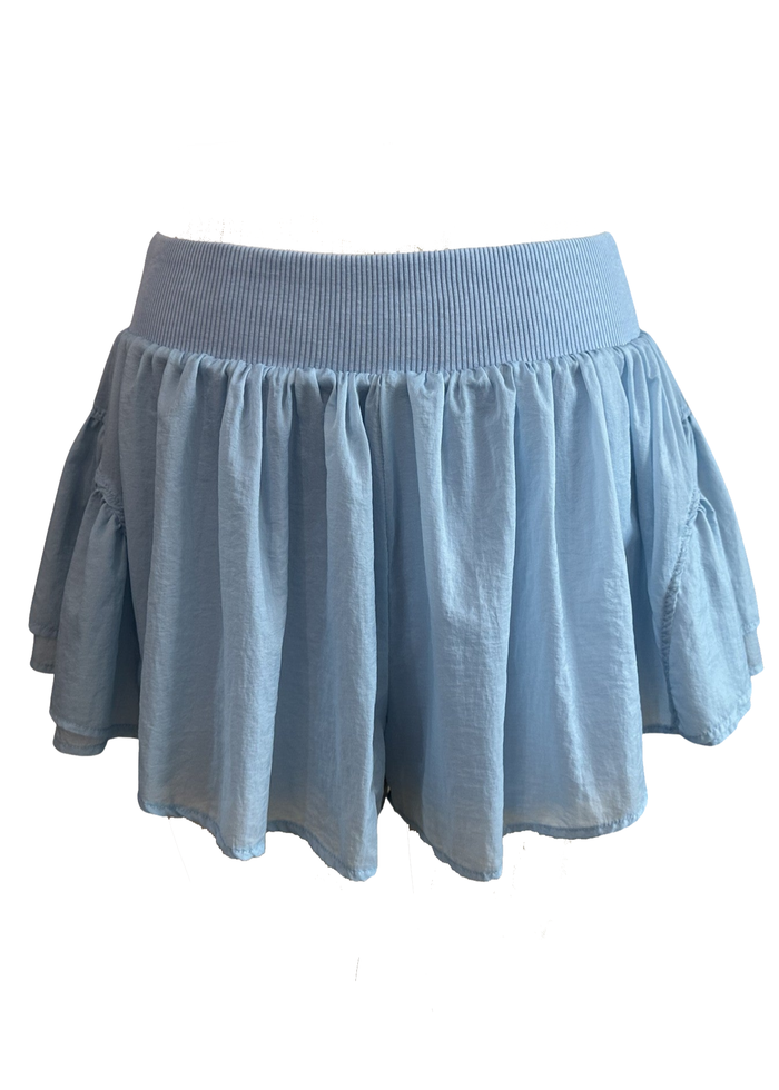 Crinkle Sheer Running Shorts