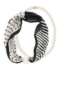 Magnetic Pearl Scarf Necklace