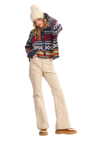 Fair Isle Sweater Cardigan