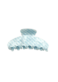 Classic Striped Oval Hair Clip